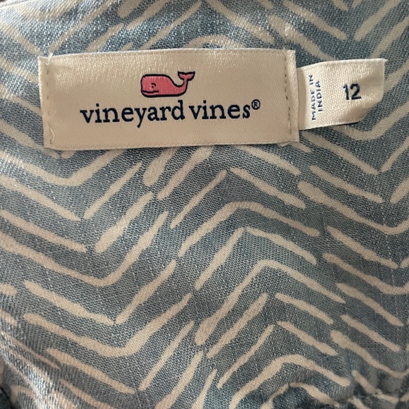 Vineyard Vines 3/4 Button Down Short Sleeve T-Shirt Mini Dress - Picture 5 of 6